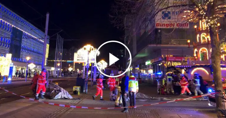 Driver Plows a Car Into a Christmas Market in Germany