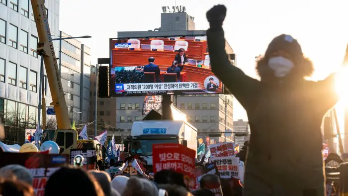 South Korea votes to impeach president